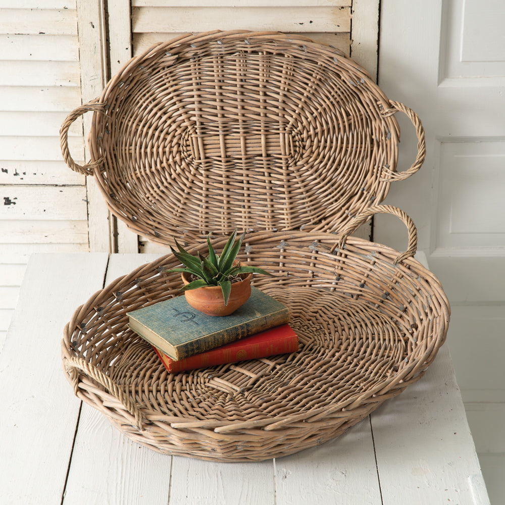 Wicked Wicker Tray (Set of 2) - Oval – Cottage and Thistle